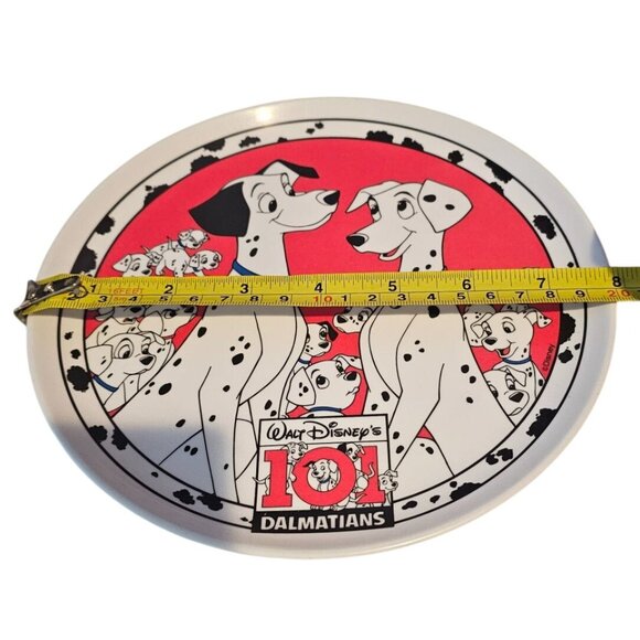 Walt Disney 101 Dalmations Vintage Plate Zak Designs 8" Red White Collectible - Picture 5 of 5